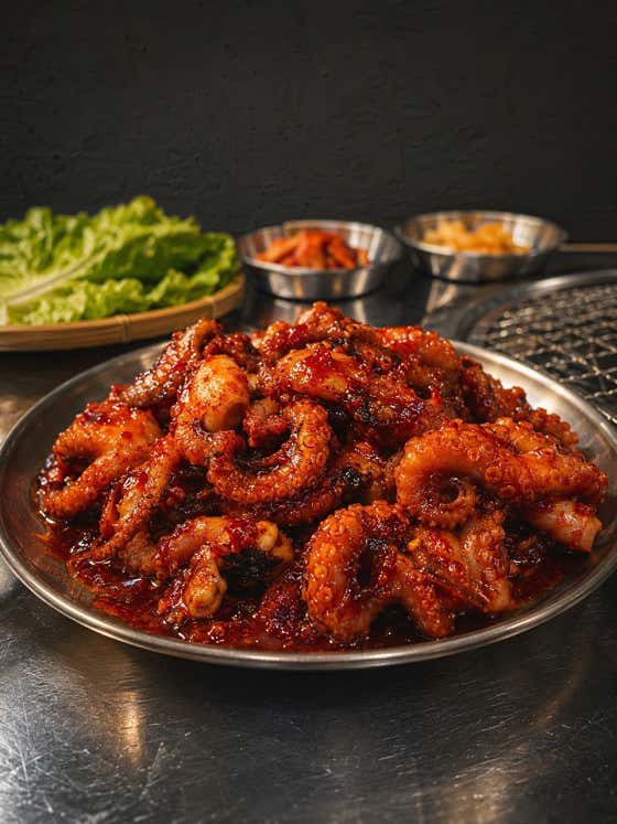 辛들린 쭈꾸미 메뉴 사진(네이버)