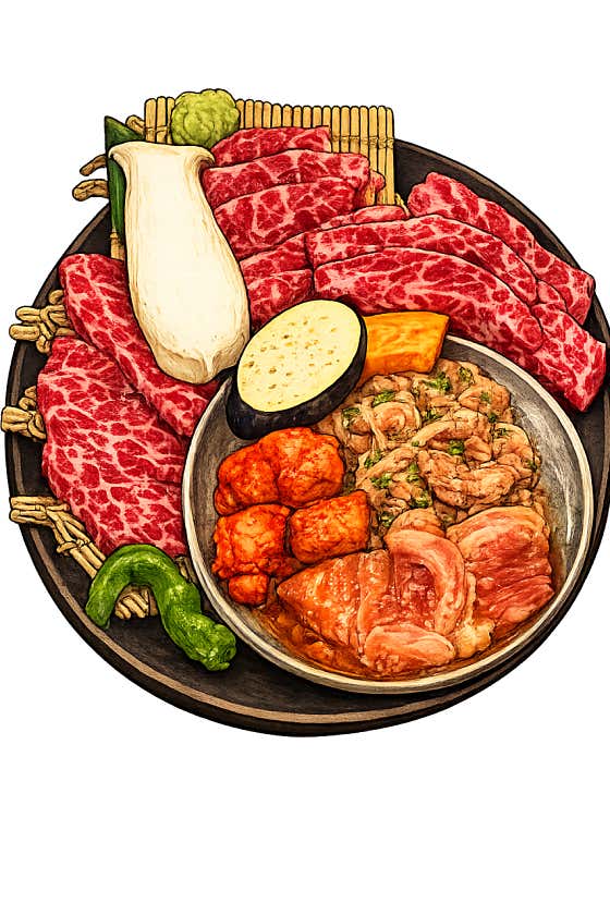 담소 야끼니꾸+호루몬set(360g) 메뉴 사진(네이버)
