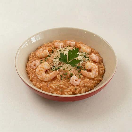 로제쉬림프리조또 메뉴 사진(네이버)