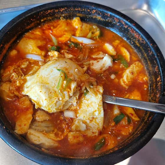 얼큰순두부 메뉴 사진(네이버)