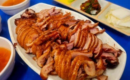숯불 통오리 메뉴 사진(네이버)