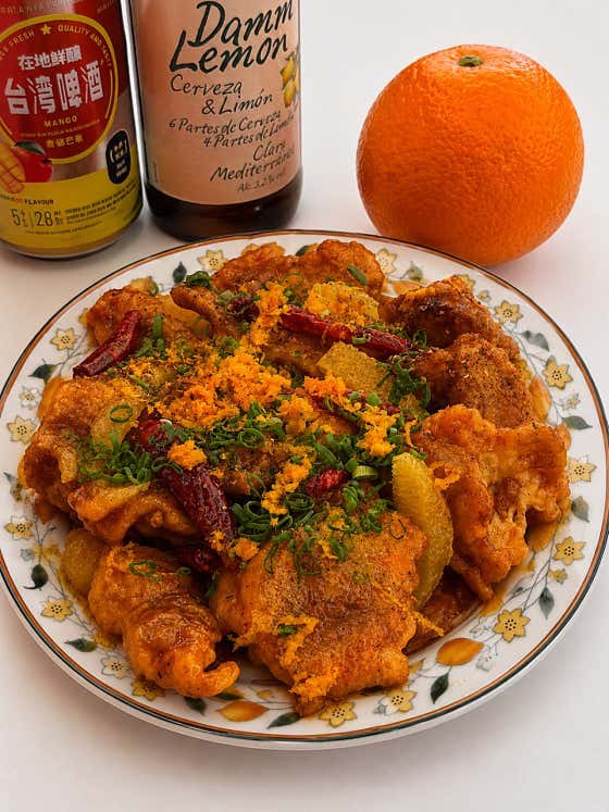오렌지 탕수육 메뉴 사진(네이버)