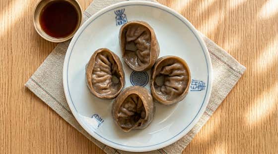 메밀만두 4ps 메뉴 사진(네이버)