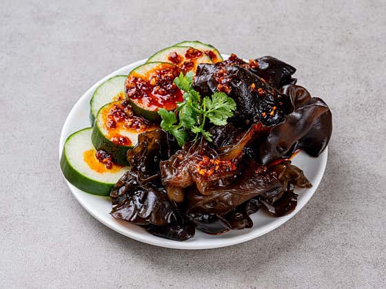 사천식오이목이냉채 메뉴 사진(네이버)