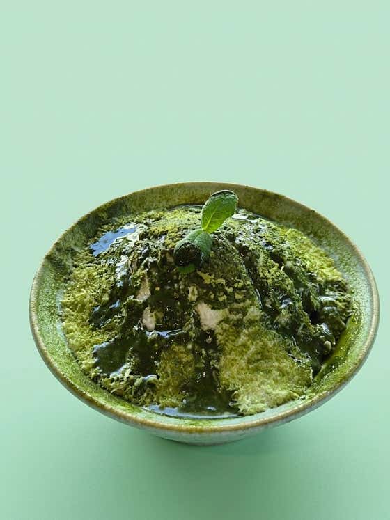 녹차빙수 메뉴 사진(네이버)