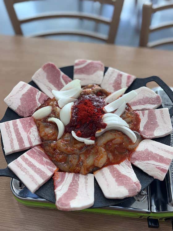 쭈삼(쭈꾸미+삼겹살) 메뉴 사진(네이버)