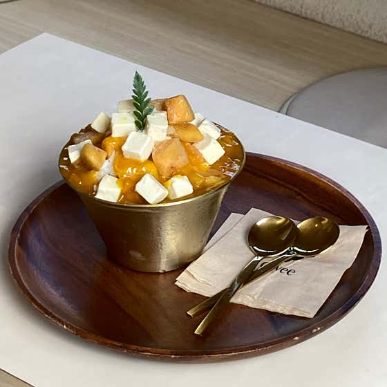 망고치즈빙수 메뉴 사진(네이버)