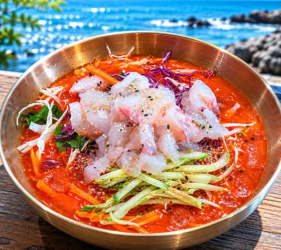 활어물회 메뉴 사진(네이버)