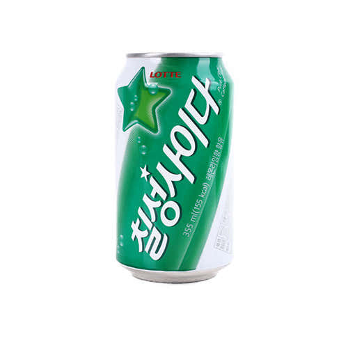 사이다 355ml 메뉴 사진(네이버)