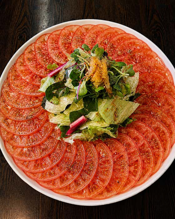꿀토마토 샐러드 메뉴 사진(네이버)