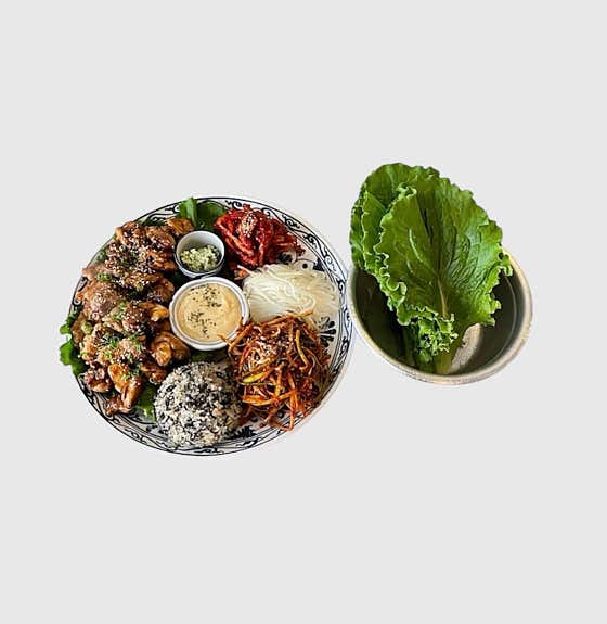 닭구이 쌈밥 한상 메뉴 사진(네이버)