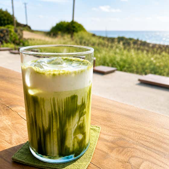 말차라떼 (HOT / ICED) 메뉴 사진(네이버)