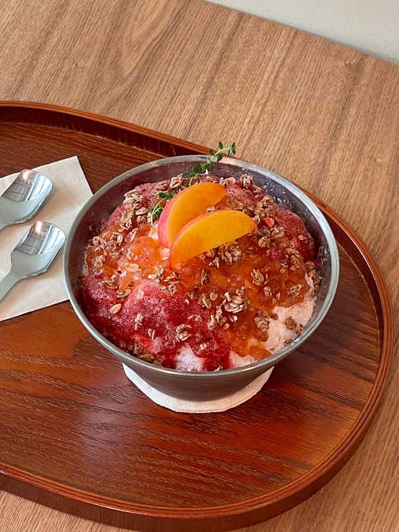 자두빙수(자빙) 메뉴 사진(네이버)