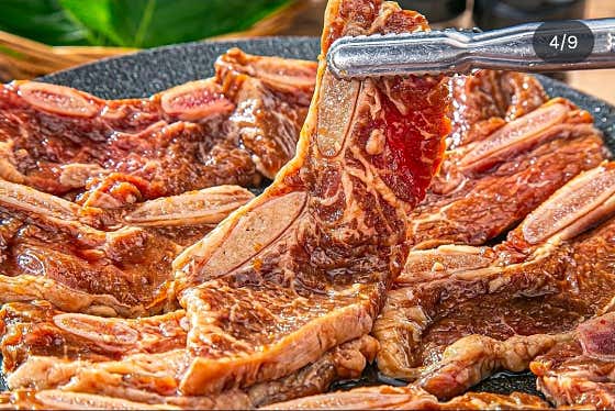 La양념갈비180g(미국산) 메뉴 사진(네이버)