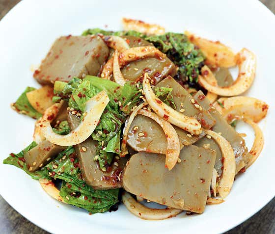 도토리묵 메뉴 사진(네이버)