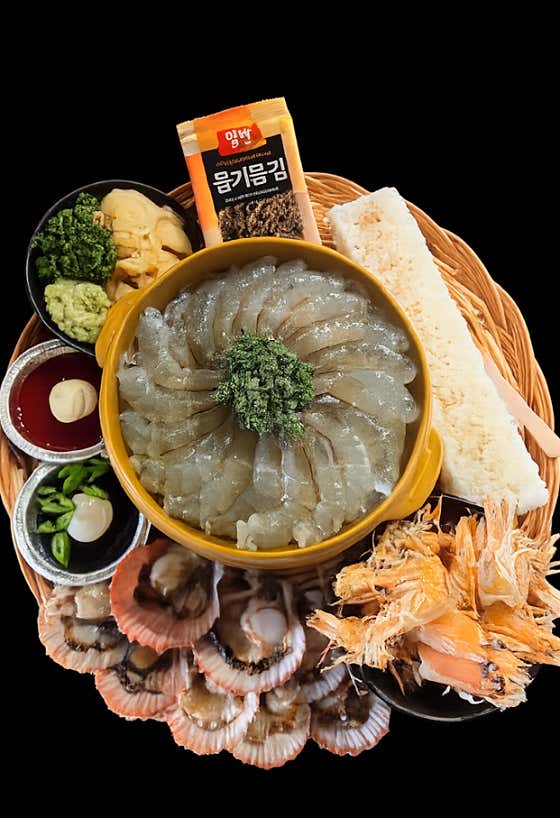 생새우회&해물라면무한 메뉴 사진(네이버)