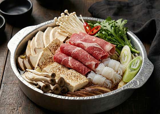 스끼야끼 메뉴 사진(네이버)