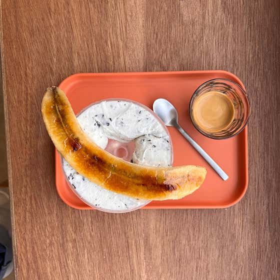 바나나 크림브륄레 아포가또 메뉴 사진(네이버)