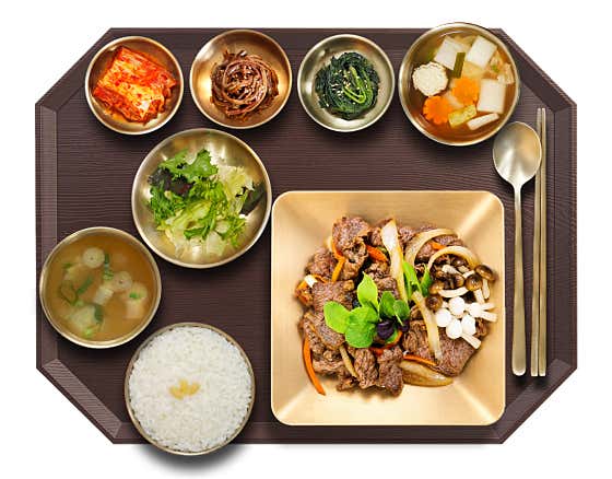 소 불고기 반상 메뉴 사진(네이버)