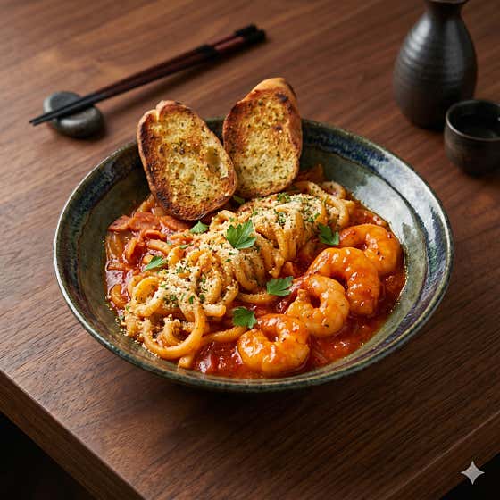 나폴리탄우동 메뉴 사진(네이버)
