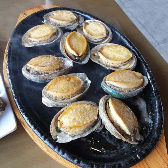 전복구이 (10미) 메뉴 사진(네이버)
