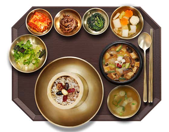 대통밥 반상 메뉴 사진(네이버)