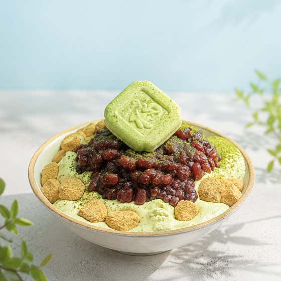 말차크림빙수 메뉴 사진(네이버)