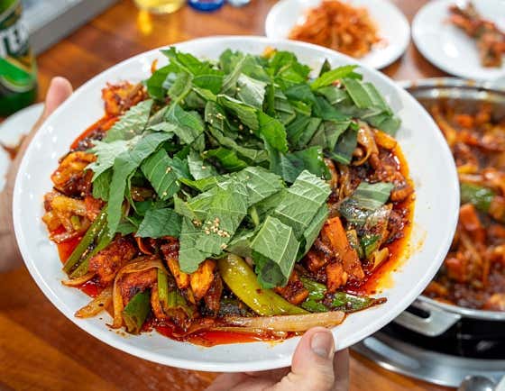 아나고볶음 메뉴 사진(네이버)