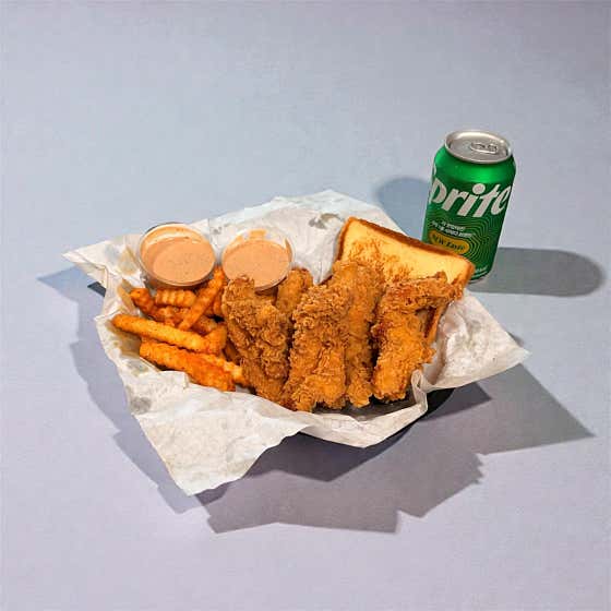 치킨 핑거 5조각 콤보 메뉴 사진(네이버)