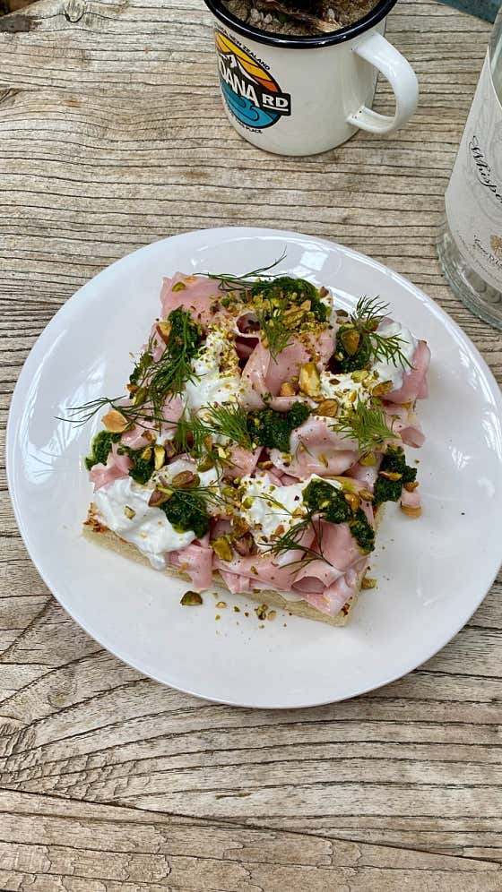 모르타델라 토스트 메뉴 사진(네이버)