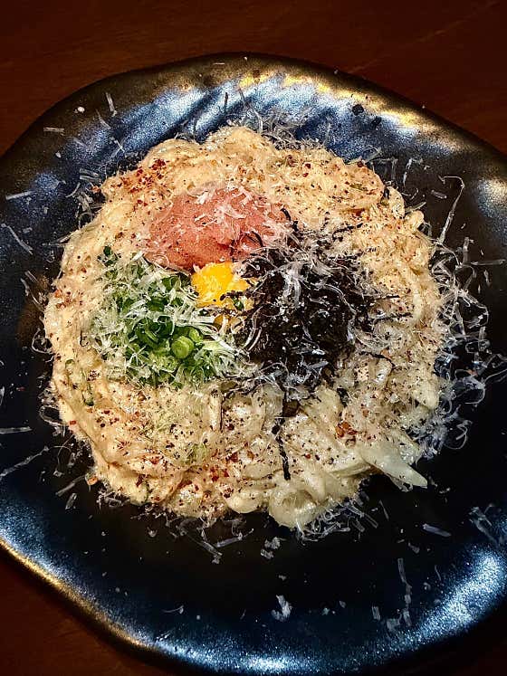 명란 크림우동 메뉴 사진(네이버)