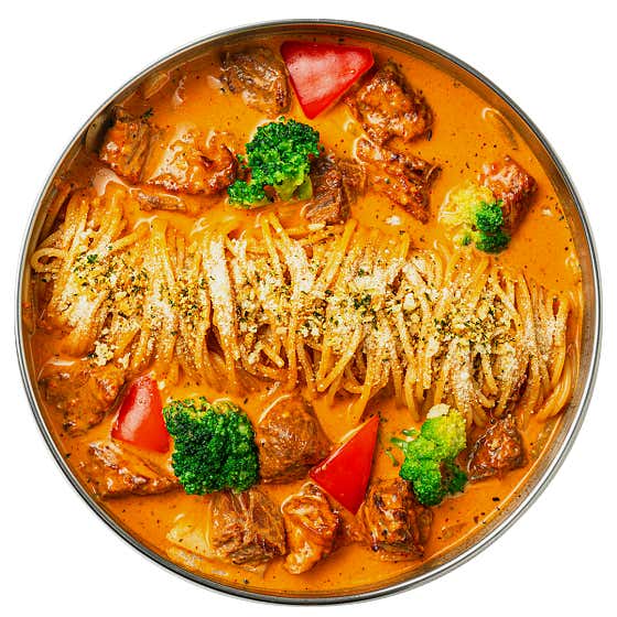 레드 갈비 크림 파스타 메뉴 사진(네이버)