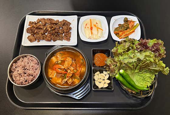 *평일점심특선*양념소갈비살한상 쌈정식 메뉴 사진(네이버)