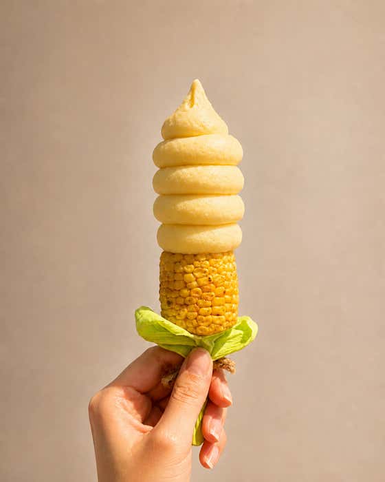 🌽초당옥수수 아이스크림(콘) 메뉴 사진(네이버)
