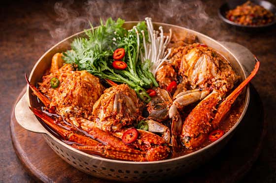 미나리 꽃게탕 메뉴 사진(네이버)