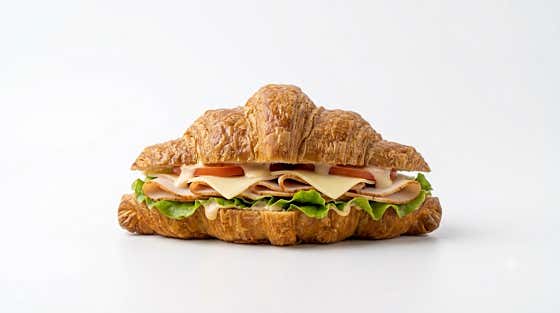 크로와상 샌드위치 메뉴 사진(네이버)
