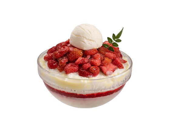 논산딸기(냉동)빙수 메뉴 사진(네이버)
