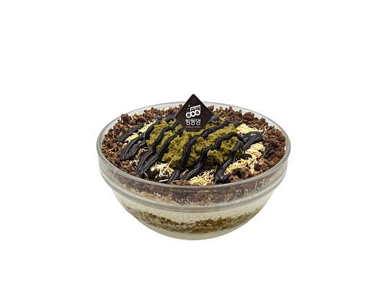 두바이초코빙수 메뉴 사진(네이버)