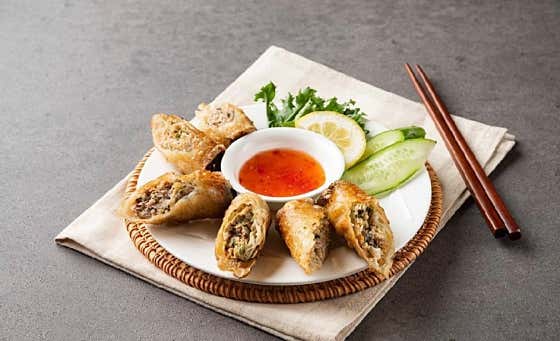 수제 고기 짜조 메뉴 사진(네이버)