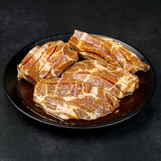 대박집 비법 수제양념목살(300g) 메뉴 사진(네이버)