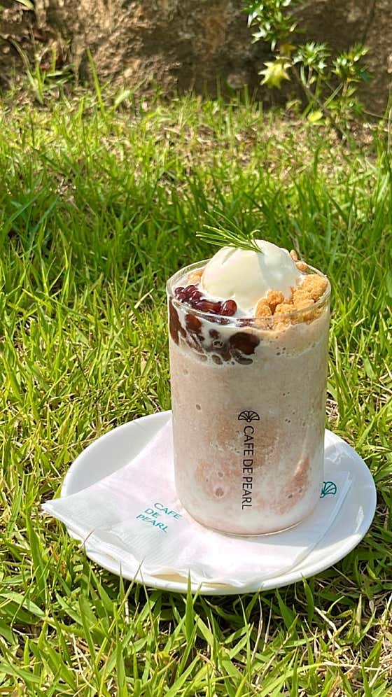 드펄 컵빙수 메뉴 사진(네이버)