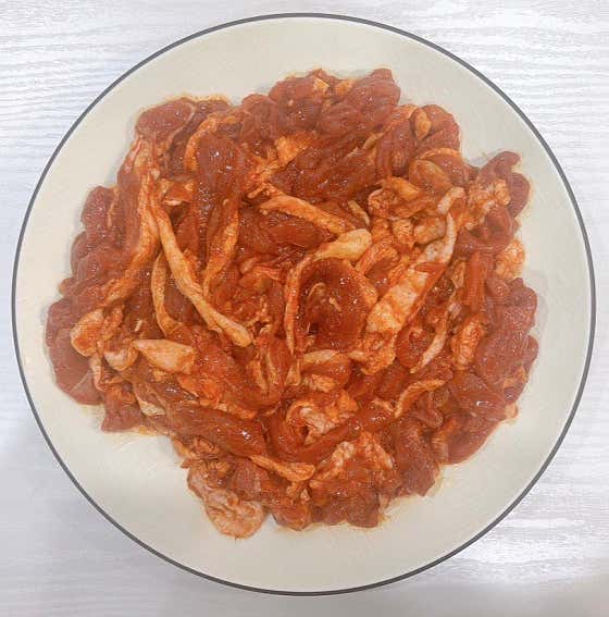 국내산 오리 양념 불고기(700g) 메뉴 사진(네이버)