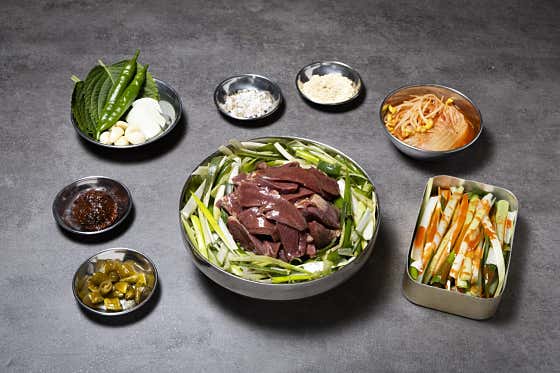 염통 600g 메뉴 사진(네이버)