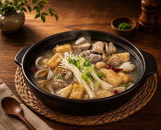 바지락 오뎅탕 메뉴 사진(네이버)