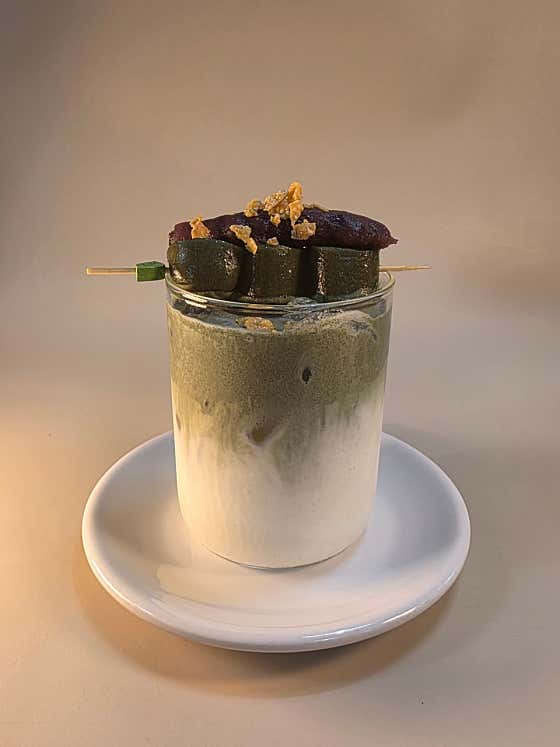 원림 쑥 밀크 메뉴 사진(네이버)