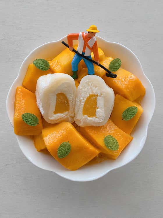 생망고 빙수 메뉴 사진(네이버)