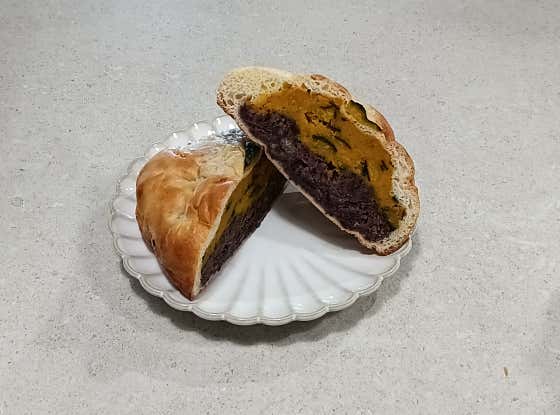 단호박팥빵 메뉴 사진(네이버)