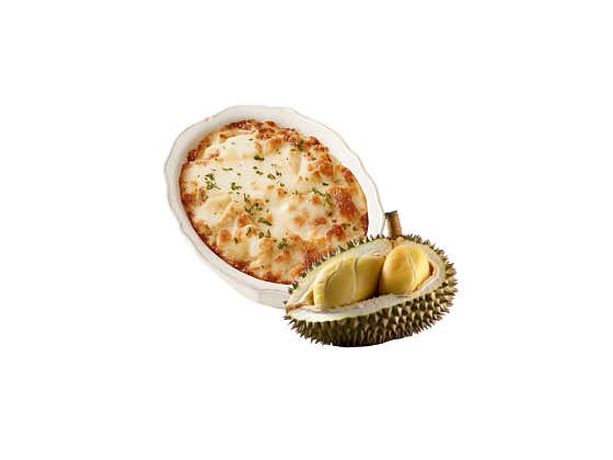 두리안 치즈그라탕 메뉴 사진(네이버)