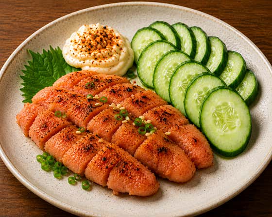 명란구이+오이 메뉴 사진(네이버)