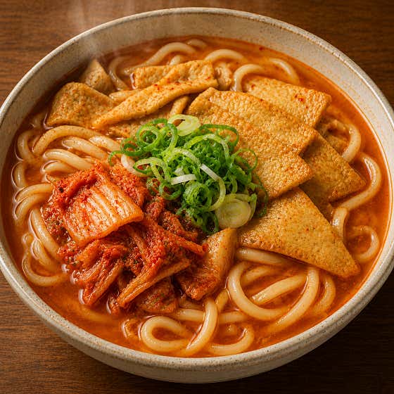김치어묵우동 메뉴 사진(네이버)